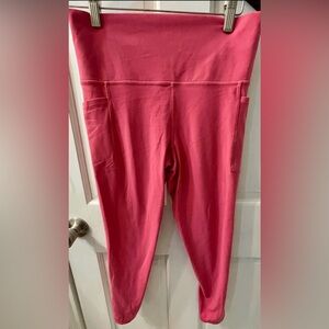 Athleta Ultimate Stash 2 Vibrant Pink Leggings with pockets!‎